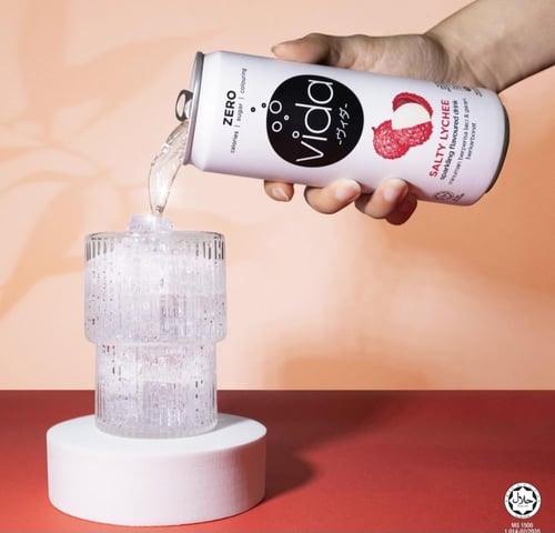 مشروب فيدا الصحي بنكهة فاكهة الليتشي