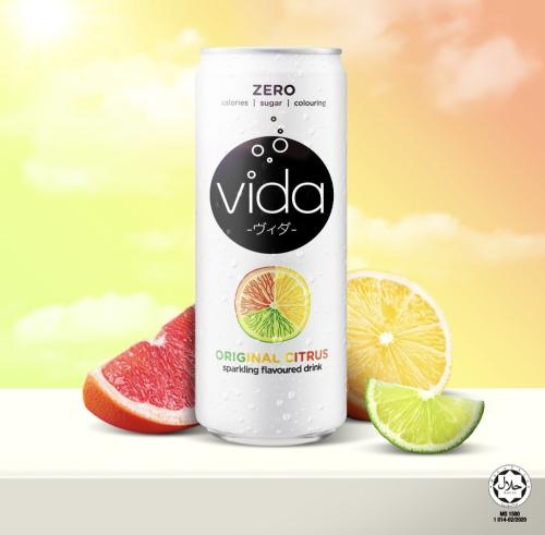 مشروب فيدا الصحي بنكهة الجريب فروت اللذيذ