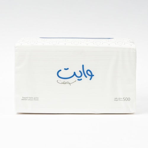 بكج 8 شدات مناديل وايت سوفت 5 طبقات حجم وسط