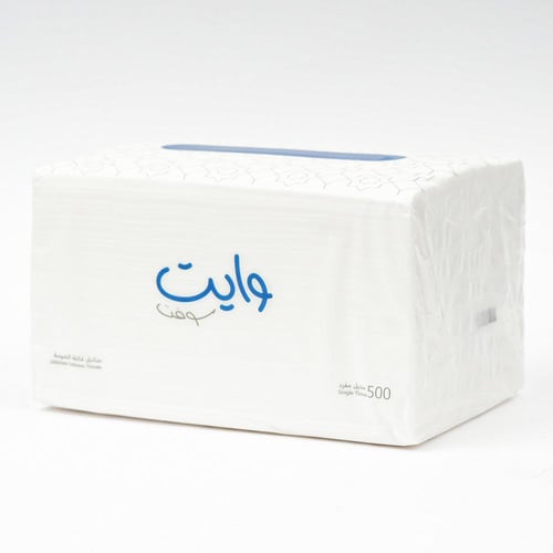 بكج 8 شدات مناديل وايت سوفت 5 طبقات حجم وسط