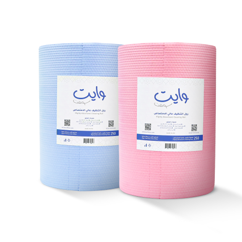 2 مناديل رول مايكروفايبر وايت سوفت