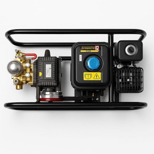 مزرا ماطور رش محرك 6.5 حصان وطرنبة 30 بار