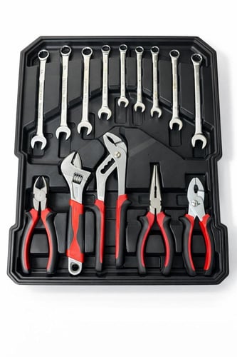 حقيبة أدوات متنقلة احترافية 126 قطعة بعجلات ومقبض...