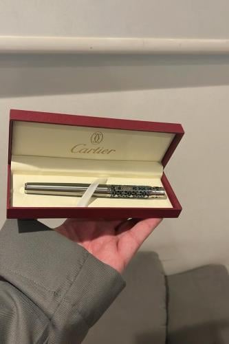 قلم كارتير اسود وفضي