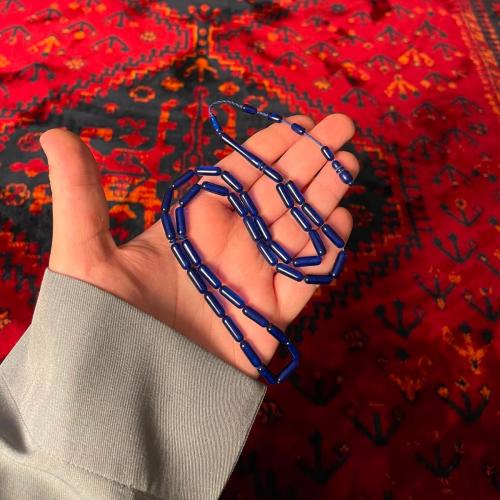 سبحه صنوبري تمليكة أزرق