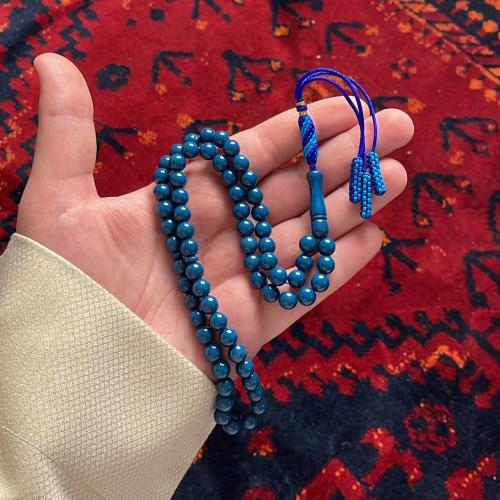 بكلايت ازرق 8ملي 66 خرزه