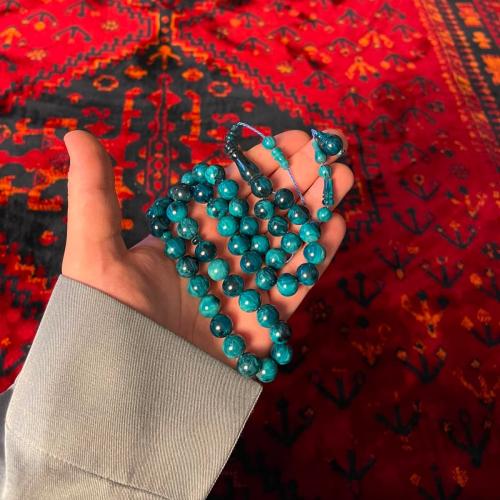 سبحه فاتوران تمليكه 51 خرزه سماوي مخلوط