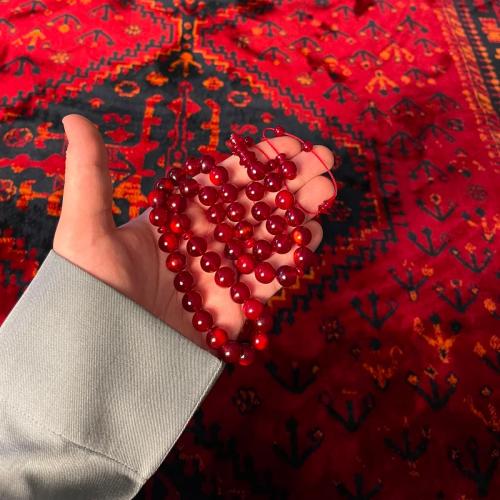 سبحه فاتوران تمليكه 51 خرزه نبيتي مخلوط