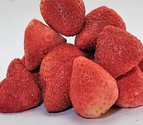 Frozen dried strawberries box