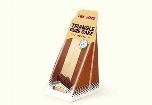 Japanese triangle chocolate cake