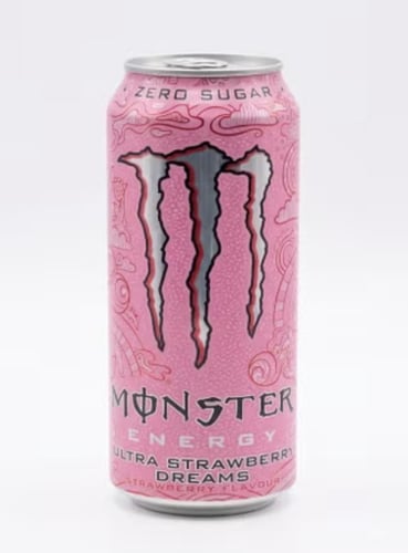 Monster with the original imported strawberry flav...