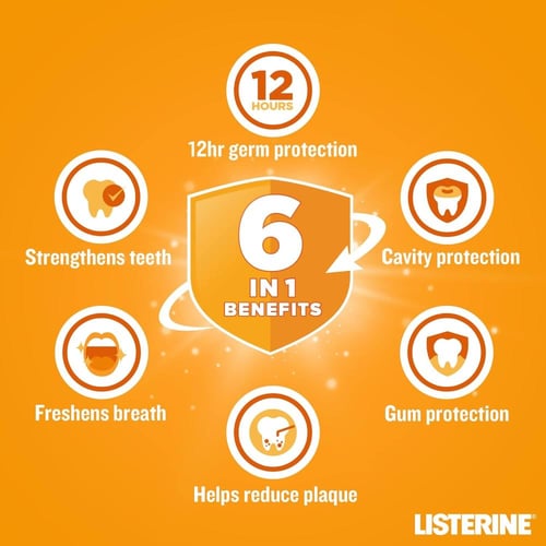 غسول الفم LISTERINE بطعم المسواك