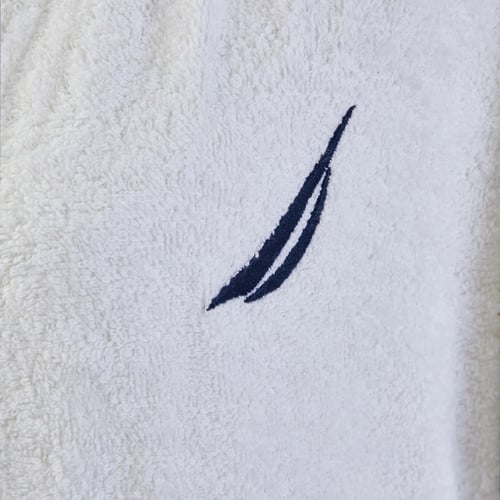 طقم روب أستحمام ومنشفة مفرد Northern أبيض/أزرق