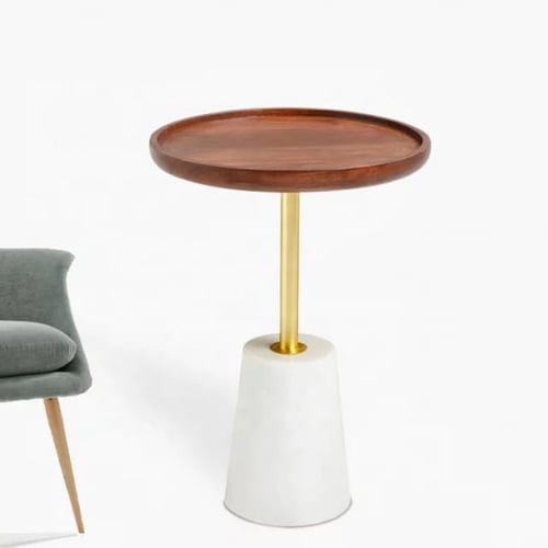 طاولة جانبية بقاعدة رخامية Shangahai