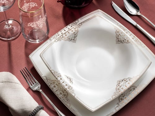 طقم مائدة فاخر 62 قطعة Simyaci