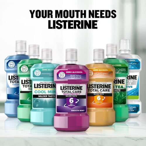 غسول الفم LISTERINE بطعم الشاي الأخضر