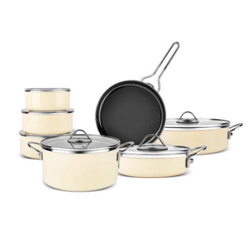 طقم قدور مطلية بالمينا Erva