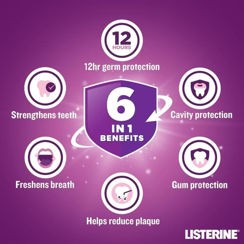 غسول الفم LISTERINE بطعم النعناع