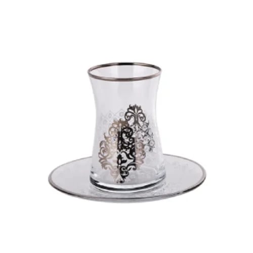 Luxury tea set with Shining saucer