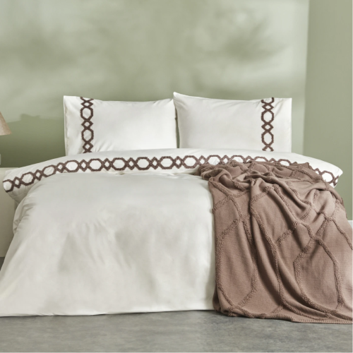 طقم مفارش مزدوج كوين Julia Brown