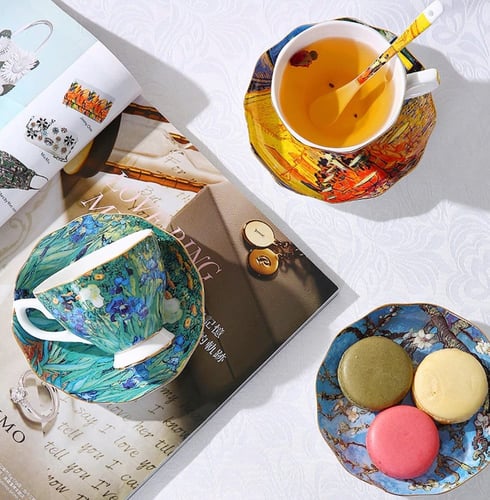 كوب شاي إنجليزي Van Gogh Flower De Luce