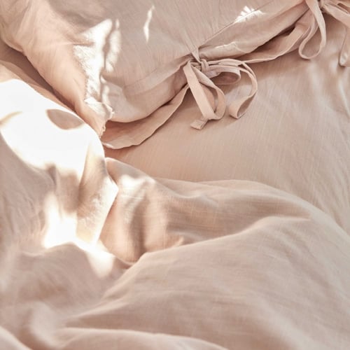 طقم مفارش مزدوج كوين Element لون وردي