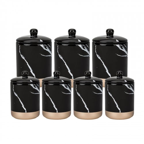 طقم بهارات Black Marble ذهبي