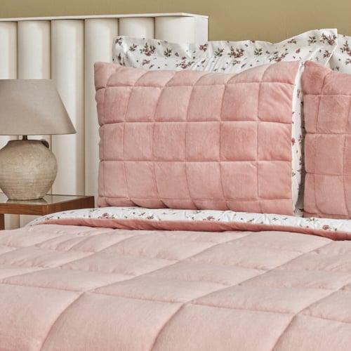 طقم مفارش مزدوج كوين Lorrie وردي