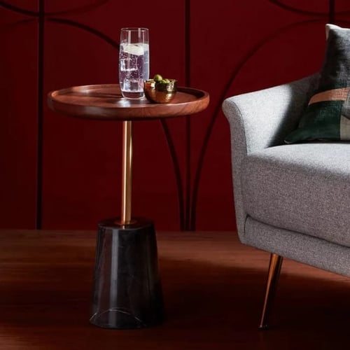 طاولة جانبية بقاعدة رخامية Shangahai