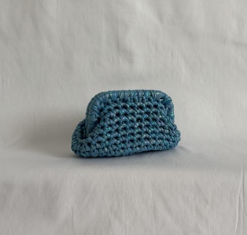 The Lumi Clutch in Cosmic Blue - حقيبة لومي بلون ا...