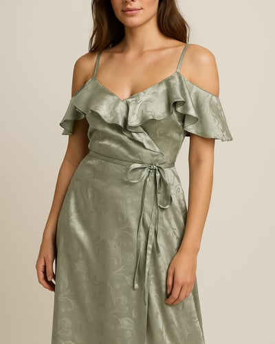 Silk Serenity Wrap Dress 0 - فستان الحرير الصافي