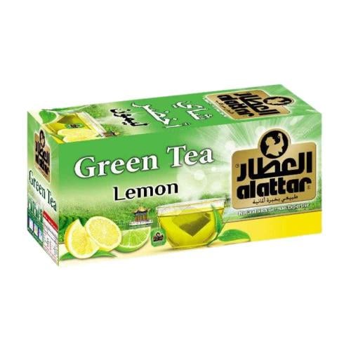 شاي أخضر بالليمون العطار