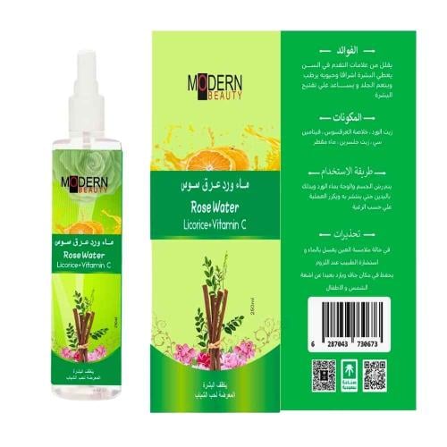 ماء ورد عرق السوس من مودرن بيوتي – إشراقة طبيعية و...