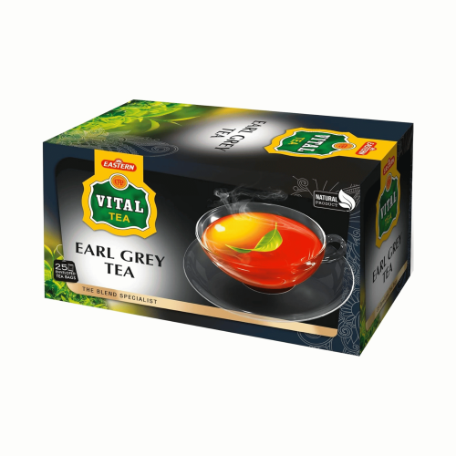 أكياس شاي إيرل جراي الأسود الفاخر من وائيتل (Earl Grey) – أصالة الكيف (25 كيس)