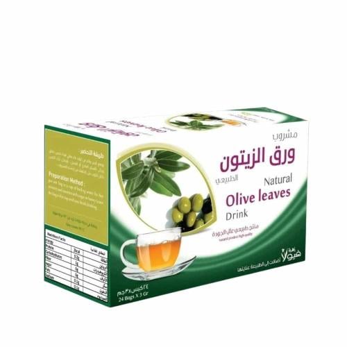 شاي ورق الزيتون الطبيعي من زهرة فيولا 24 كيس