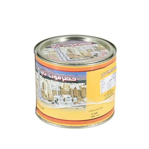 شاي حضرموت تي أسود فاخر علبة معدنية (400 جرام)