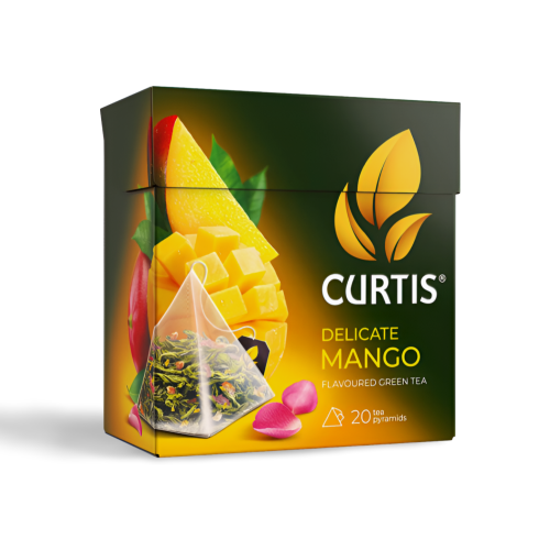 شاي كيرتس أخضر بالمنجا ديليكيت مانجو - 20 كيس هرمي