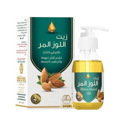زيت اللوز المر الطبيعي الاصلي من وادي النحل 125 مل