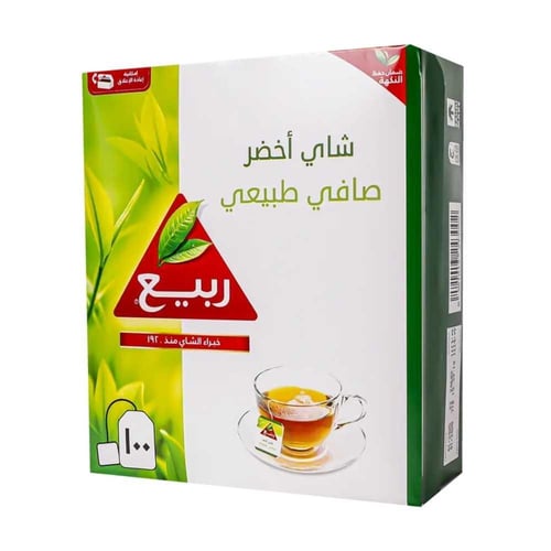 ربيع شاي أخضر صافي 100 كيس