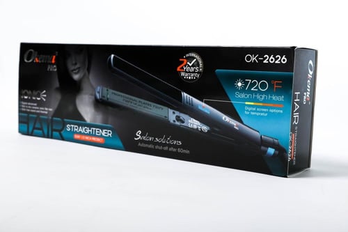مكواة فرد الشعر أوكيما OKEMA OK-2626 سيراميك أيوني...