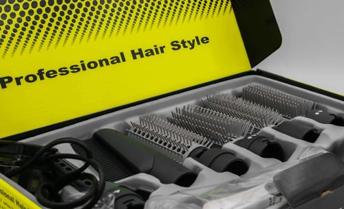 طقم تصفيف الشعر OKEMA – كحلي × أبيض | كل ستايل في...