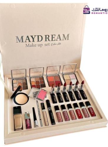 طقم مكياج MAYDREAM بيج فاخر – 18 قطعة متكاملة لإطل...