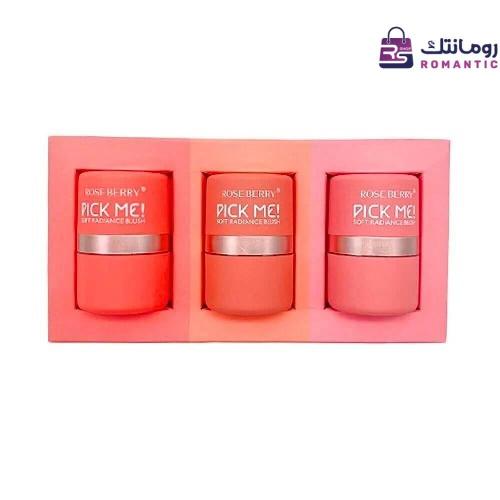 بلاشر بيك مي من روز بيري – 3 قطع بودرة ناعمة لإطلا...