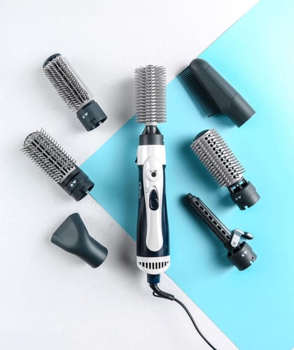 طقم تصفيف الشعر OKEMA – كحلي × أبيض | كل ستايل في...