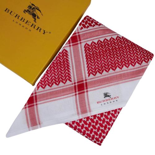 شماغ بربري Burberry أحمر وأبيض – المقاسات 55 | 58...