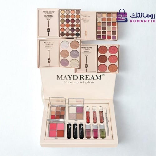 طقم مكياج متكامل MAYDREAM مع طقم ظلال 4 دور