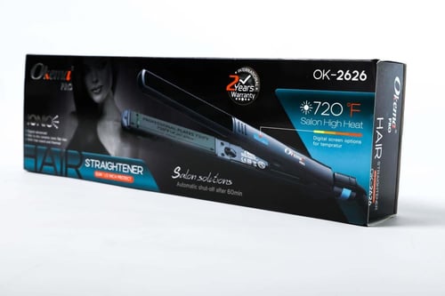 مكواة فرد الشعر أوكيما OKEMA OK-2626 سيراميك أيوني...