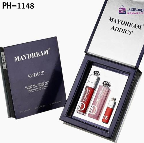 طقم روج سائل + مرطب شفاه + جلوس من MAYDREAM – اللو...