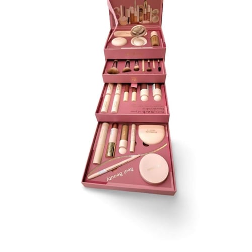 بوكس REAL BEAUTY الوردي – 27 قطعة | الطقم اللي يغي...