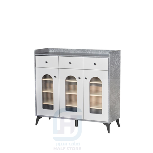 دولاب (جزامة) احذية خشب 3ادراج 3ابواب رقم BF-05
